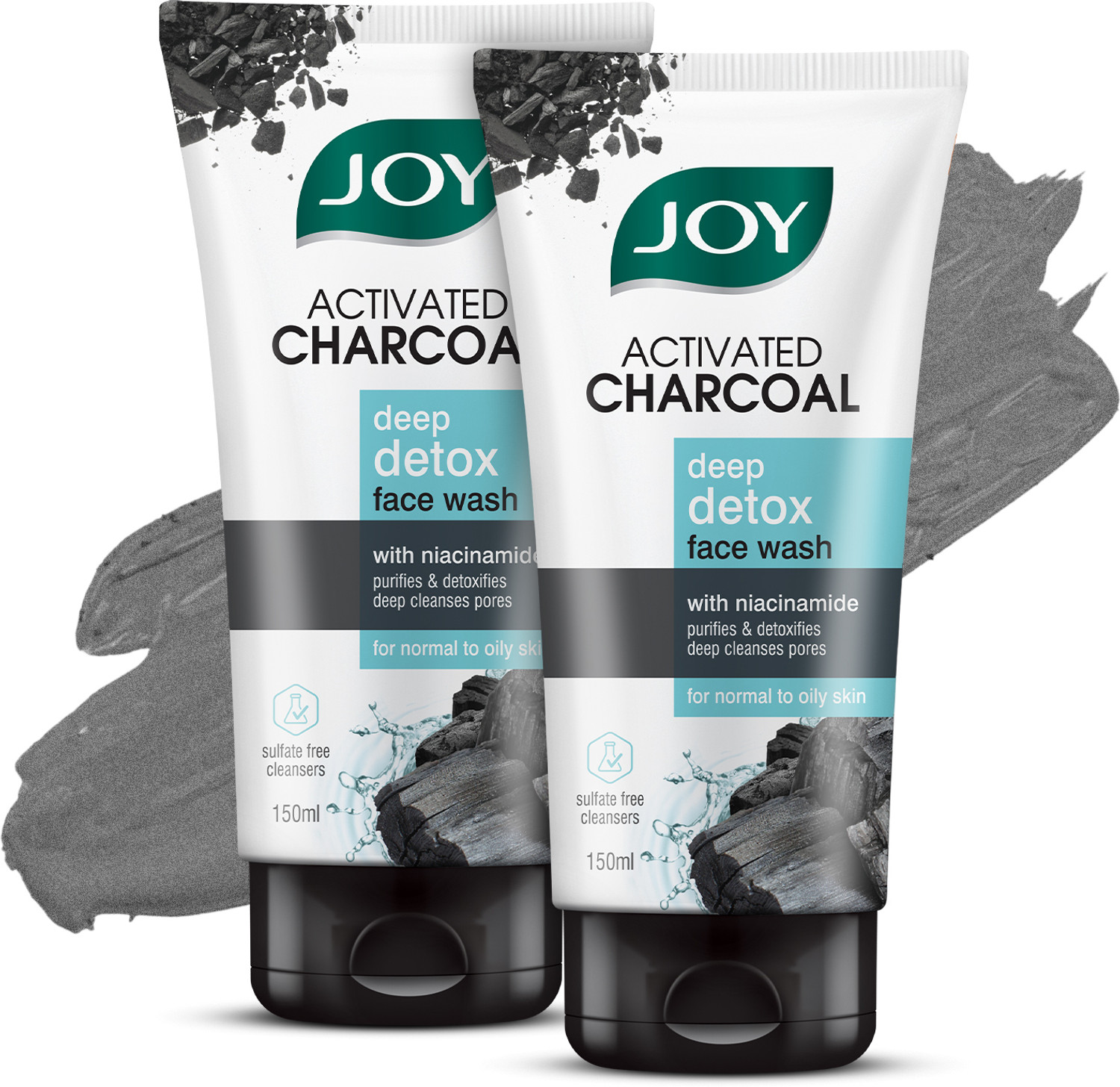 Joy Skin Purifying & Deep Detox Activated Charcoal Face Wash