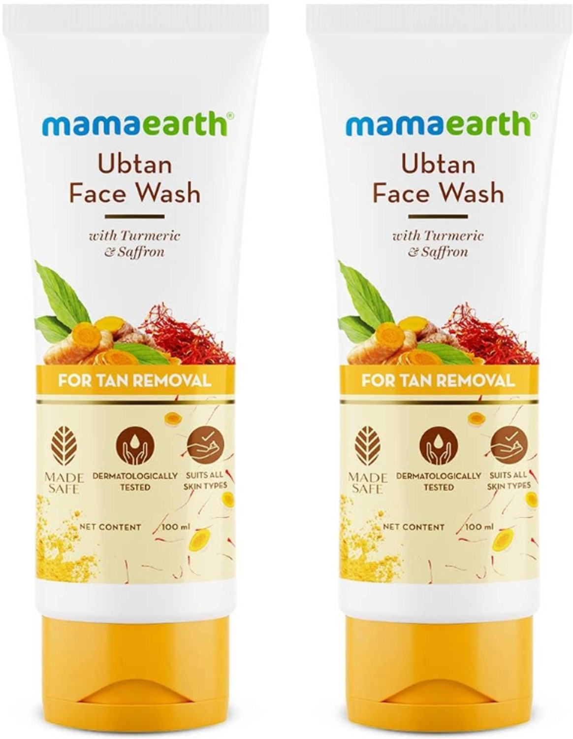 MamaEarth Ubtan Natural Face Wash with Turmeric & Saffron