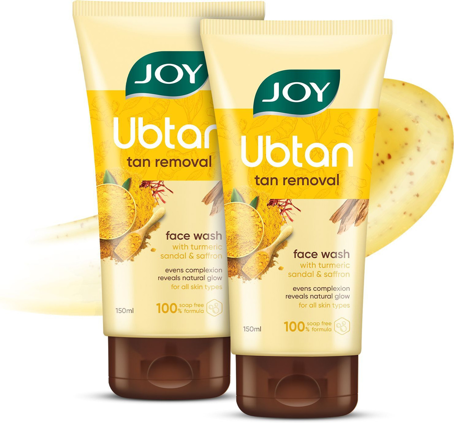 Joy Revivify Ubtan Face Wash 2x150ml – Tan & Blemish Removal