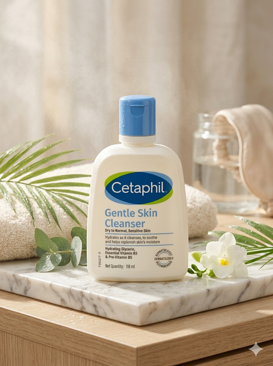 Image of Cetaphil Gentle Skin Cleanser For Dry to Normal, Sensitive Skin Face Wash (118 ml)