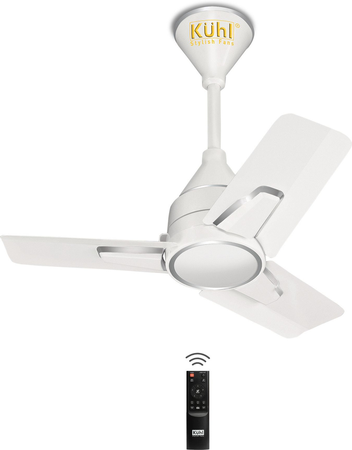 KUHL Arctis A1 600mm Decorative Fan | High Airflow | Saves up to 65% Electricity 5 Star 600 mm 3 Blade Ceiling Fan