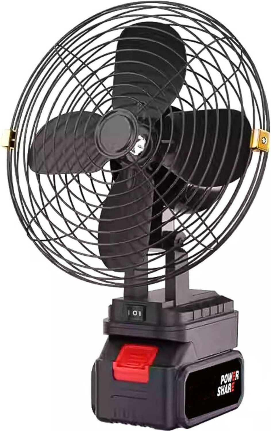 Image of KOVAH Portable Rechargeable Desk Fan with 3 Speed Control, USB Charging BLDC Motor 150 mm Table Fan (Solid Green | Pack of 1)
