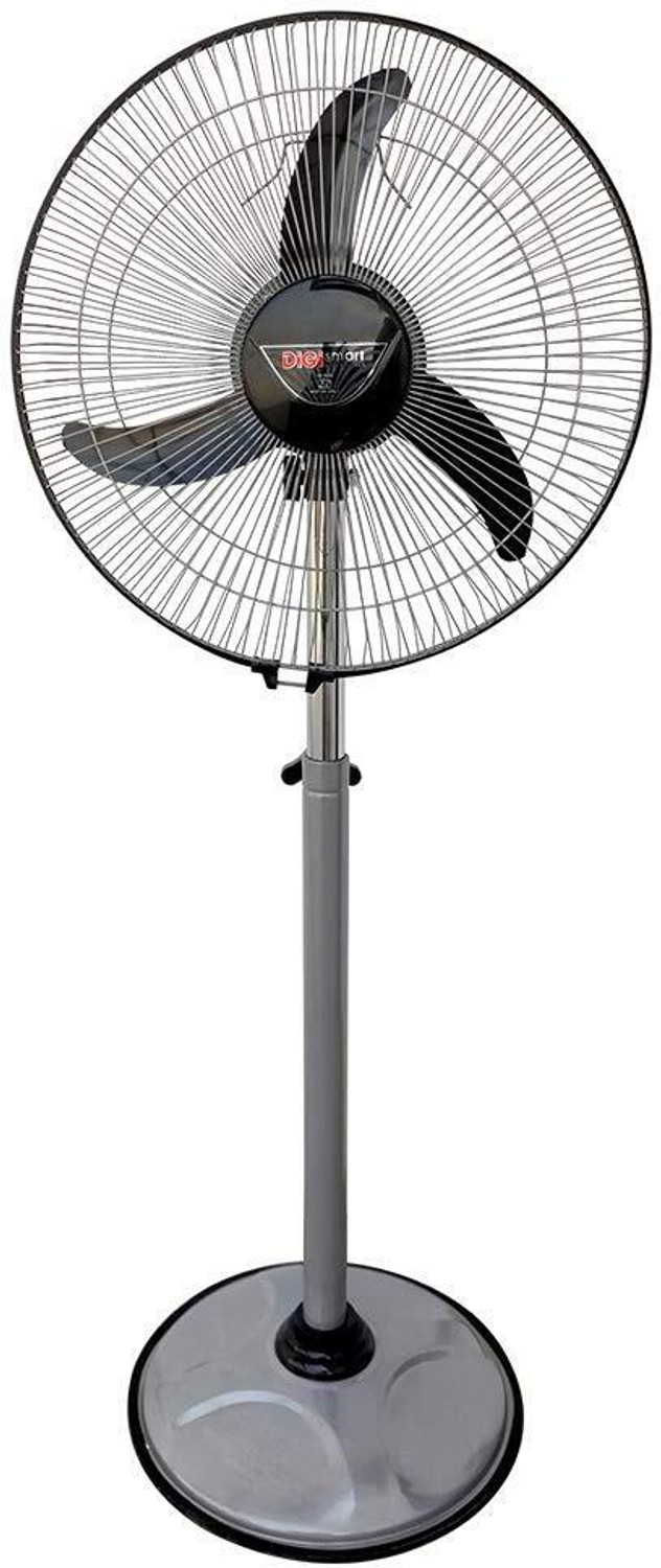 DIGISMART BULLET METALLIC GREY PEDESTAL 380 mm 3 Blade Pedestal Fan