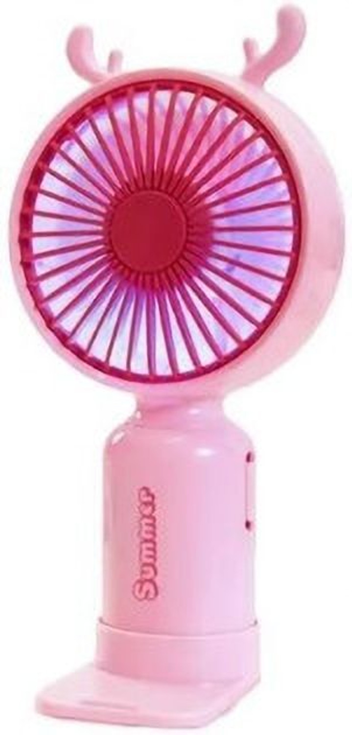 Image of LE'SIJA DECORATIONS Rechargeable Table fan 360with Adjustable USB Charging Battery Operated Ultra High Speed Table Fan (5 Star | multi | Pack of 1)