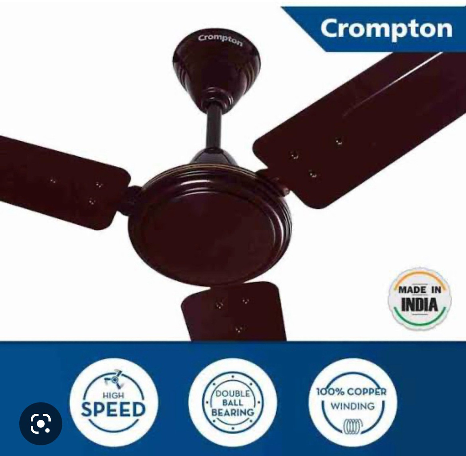 Image of Crompton Neo breeze with 2 Months Warranty Energy Saving 1200 mm Ceiling Fan