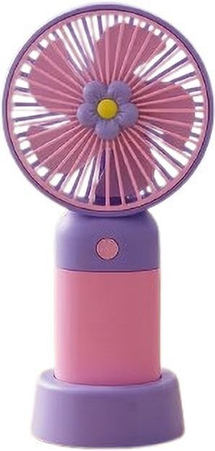 Image of YAKUNOX Mini USB Fan Portable Rechargeable Cooling Fan for Travel Random Colour Anti Dust 90 mm Table Fan (Multicolor | Pack of 1)