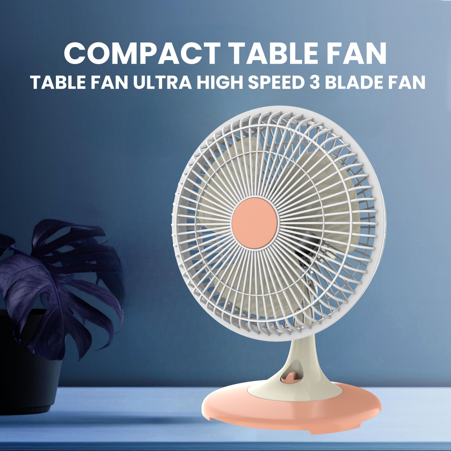 Image of PARADISEECOM 300mm /12inch Ultra Table Fan & High Air Delivery Fan 3 Blade For Home /OfficeV320 Silent Operation 300 mm Table Fan (5 Star | White | Pack of 1)