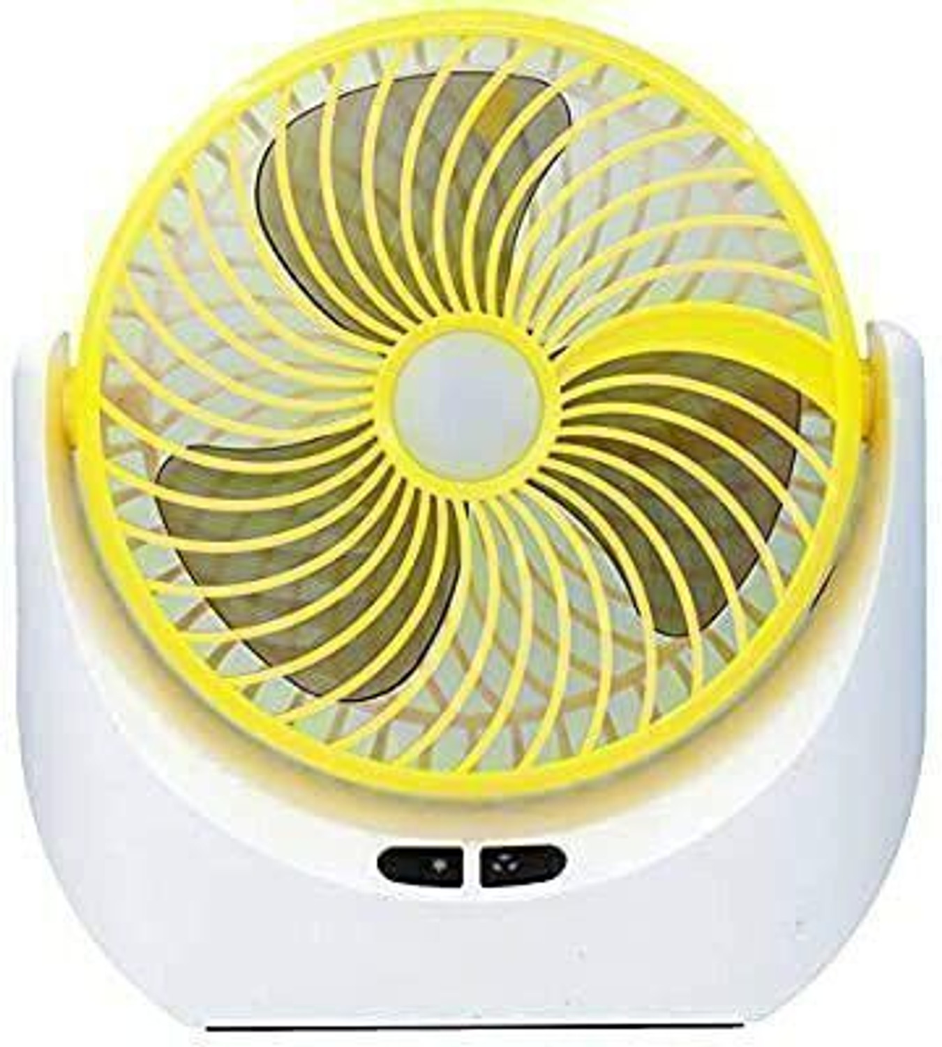 Image of LE'SIJA DECORATIONS Rechargeable Table fan 360with Adjustable USB Charging Battery Operated Ultra High Speed Table Fan (5 Star | multi | Pack of 1)