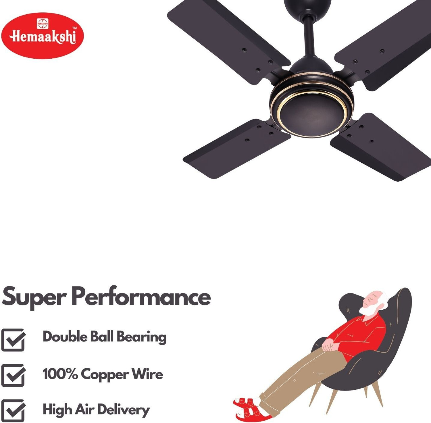 Image of HEMAAKSHI TB Fan 12 Inch-30 with 1 Year Warranty 300 mm Table Fan (Blue | Pack of 1)