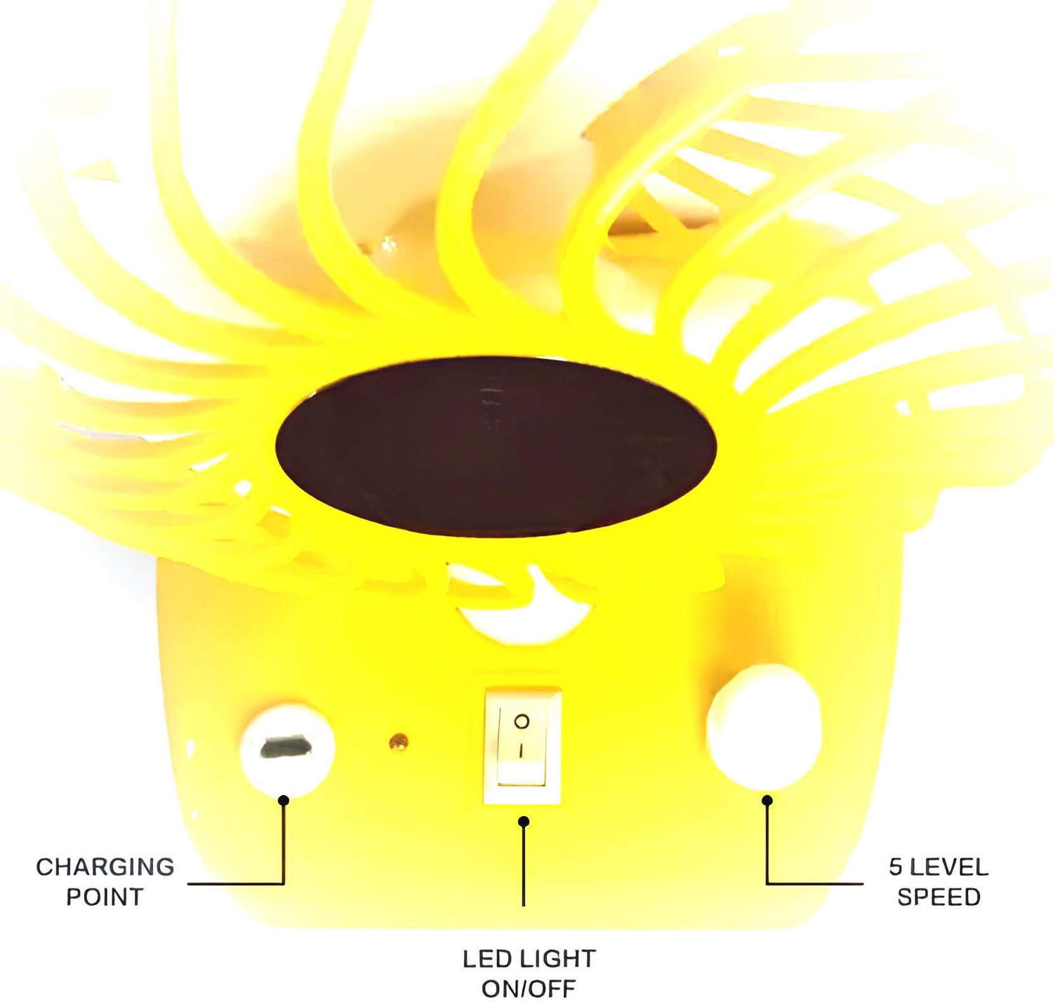 Image of PARADISEECOM (Table Fan) TurboGale: Power-Packed Table Fan for Instant Cooling QO266 with 1 Year Warranty 1000 mm Table Fan (Multicolor | Pack of 1)