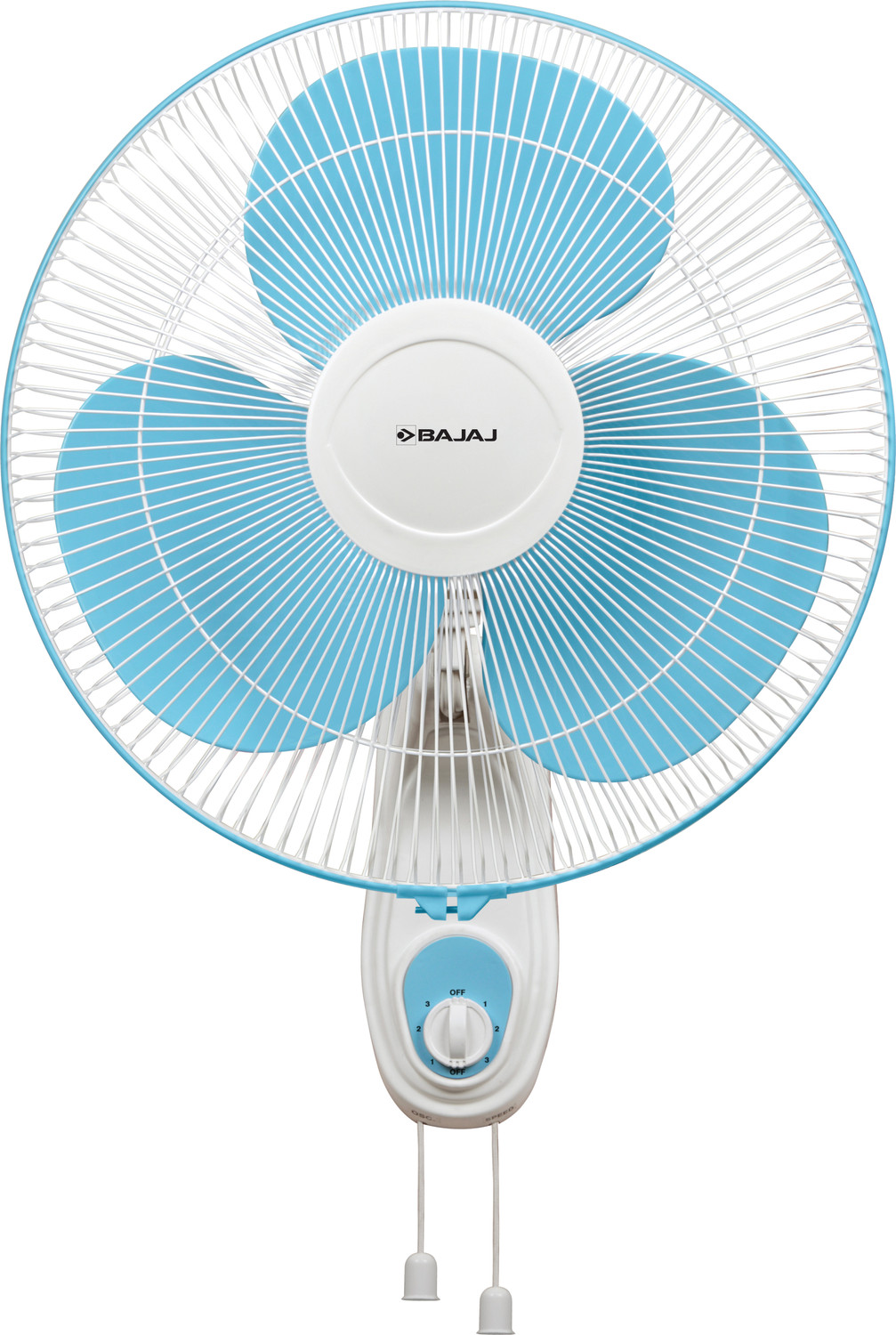 BAJAJ Esteem 400mm Icy Blue & White Wall Fan 5 Star 400 mm 3 Blade Wall Fan