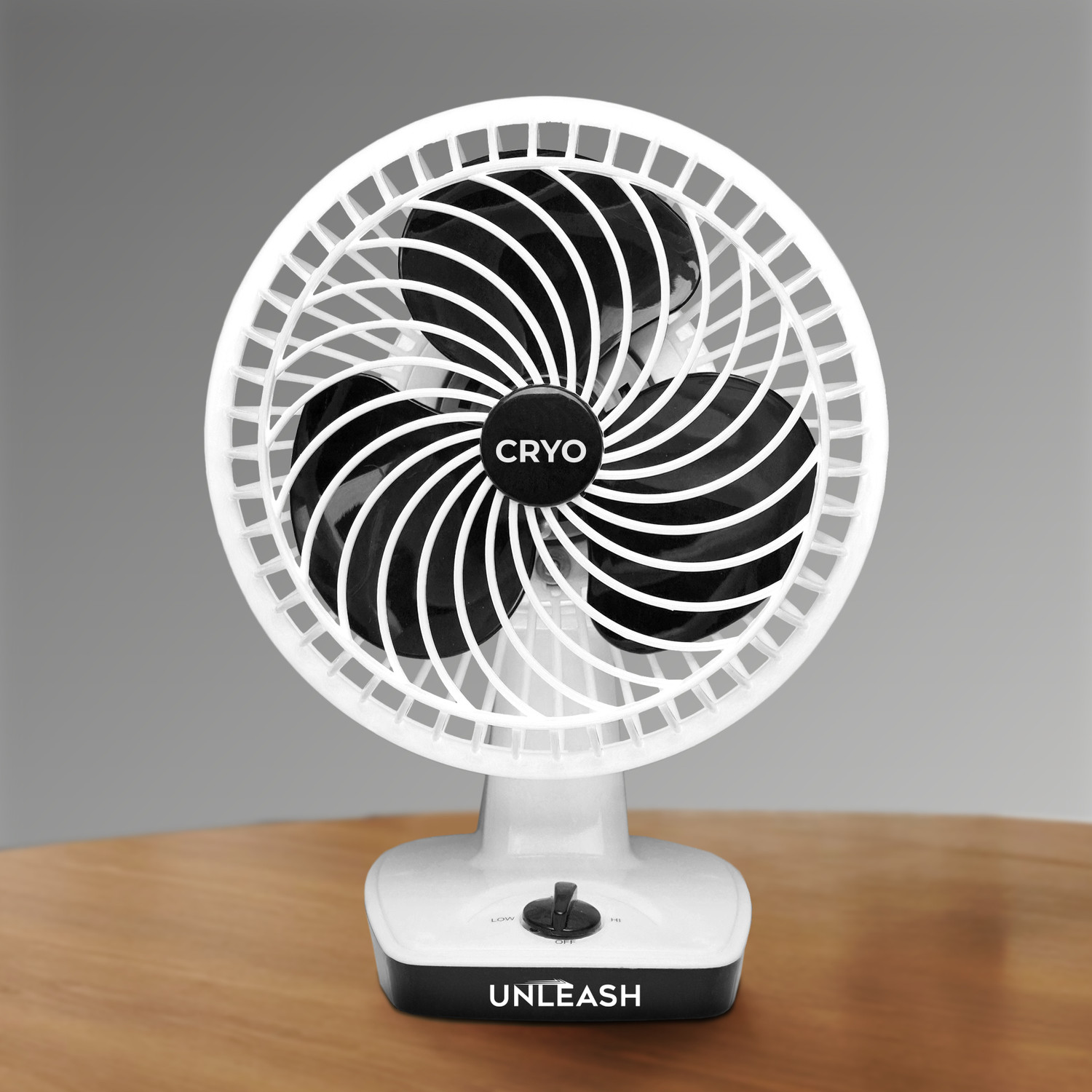 Image of Gatushop High Speed Rechargeable Table Fan with LED Light For Office Desk, Home 269 Ultra High Speed 1400 mm Table Fan (5 Star | Multicolor | Pack of 1)