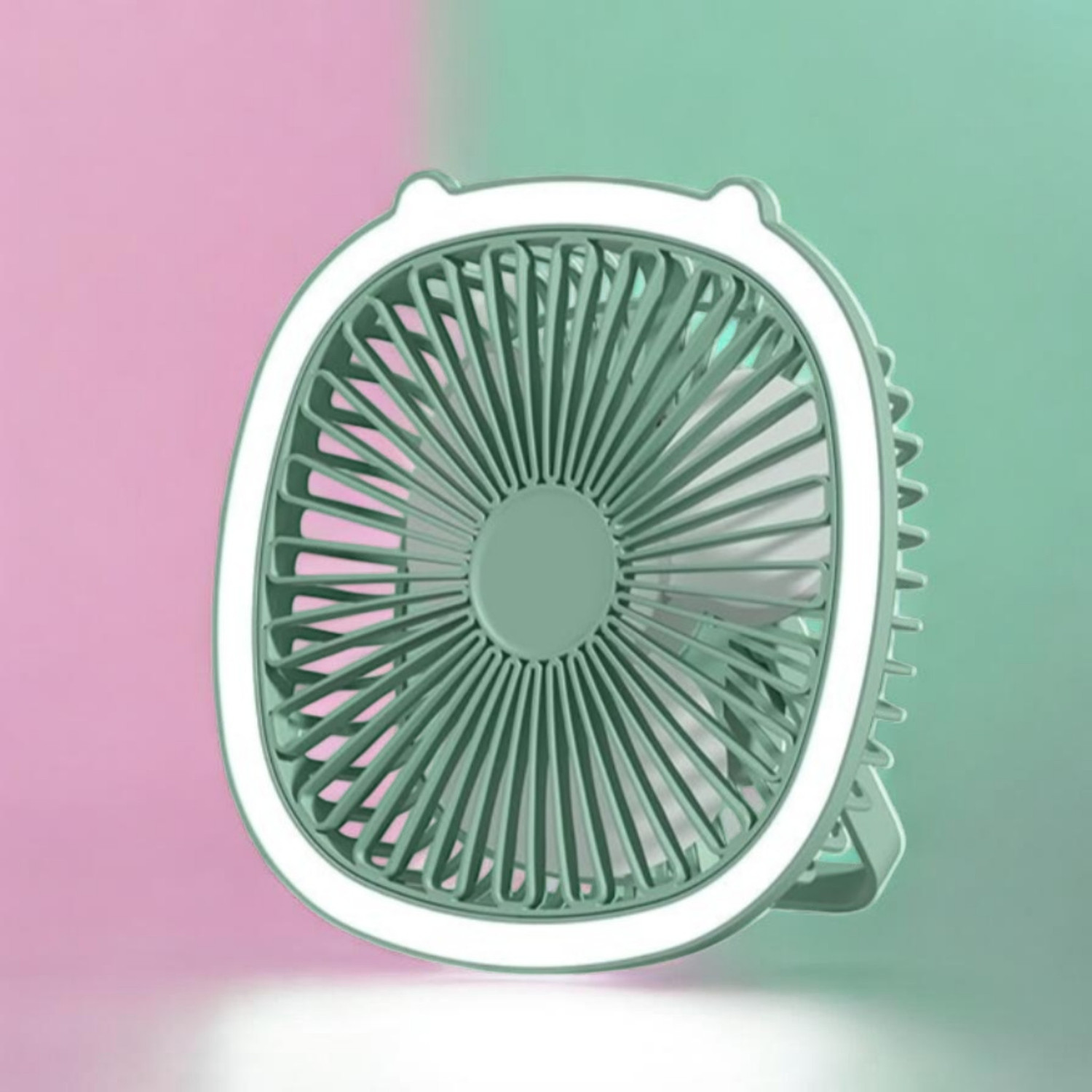 Image of DAKSHWAY High Speed Rechargeable Table Fan with LED Light For Office Desk, Home F3595 Ultra High Speed 1400 mm Table Fan (5 Star | Multicolor | Pack of 1)