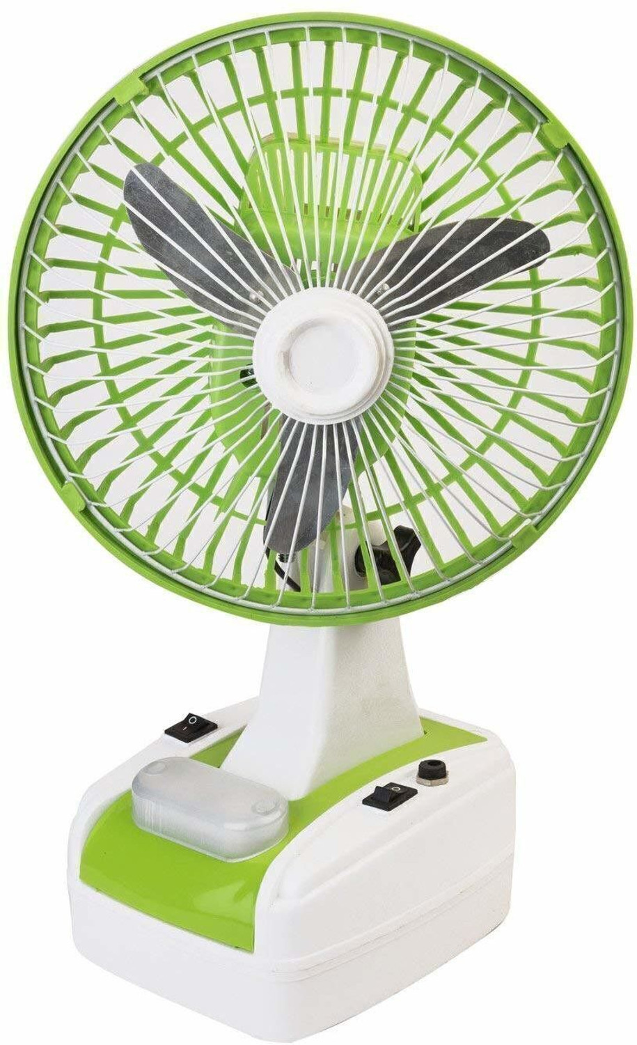 Image of Gatushop High Speed Rechargeable Table Fan with LED Light For Office Desk, Home 269 Ultra High Speed 1400 mm Table Fan (5 Star | Multicolor | Pack of 1)