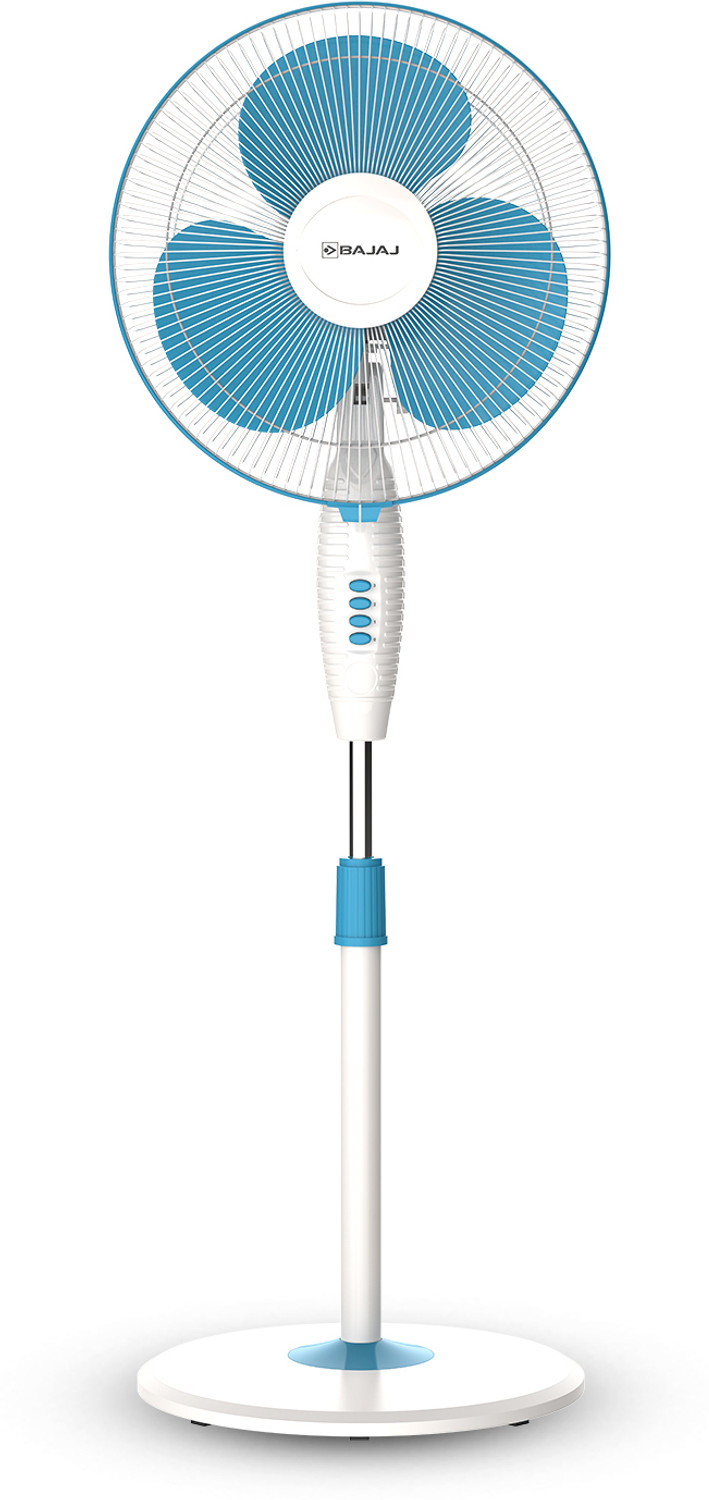 Bajaj Crest Neo 400mm Fiji Blue Pedestal Fan 3 Blade, ₹2849