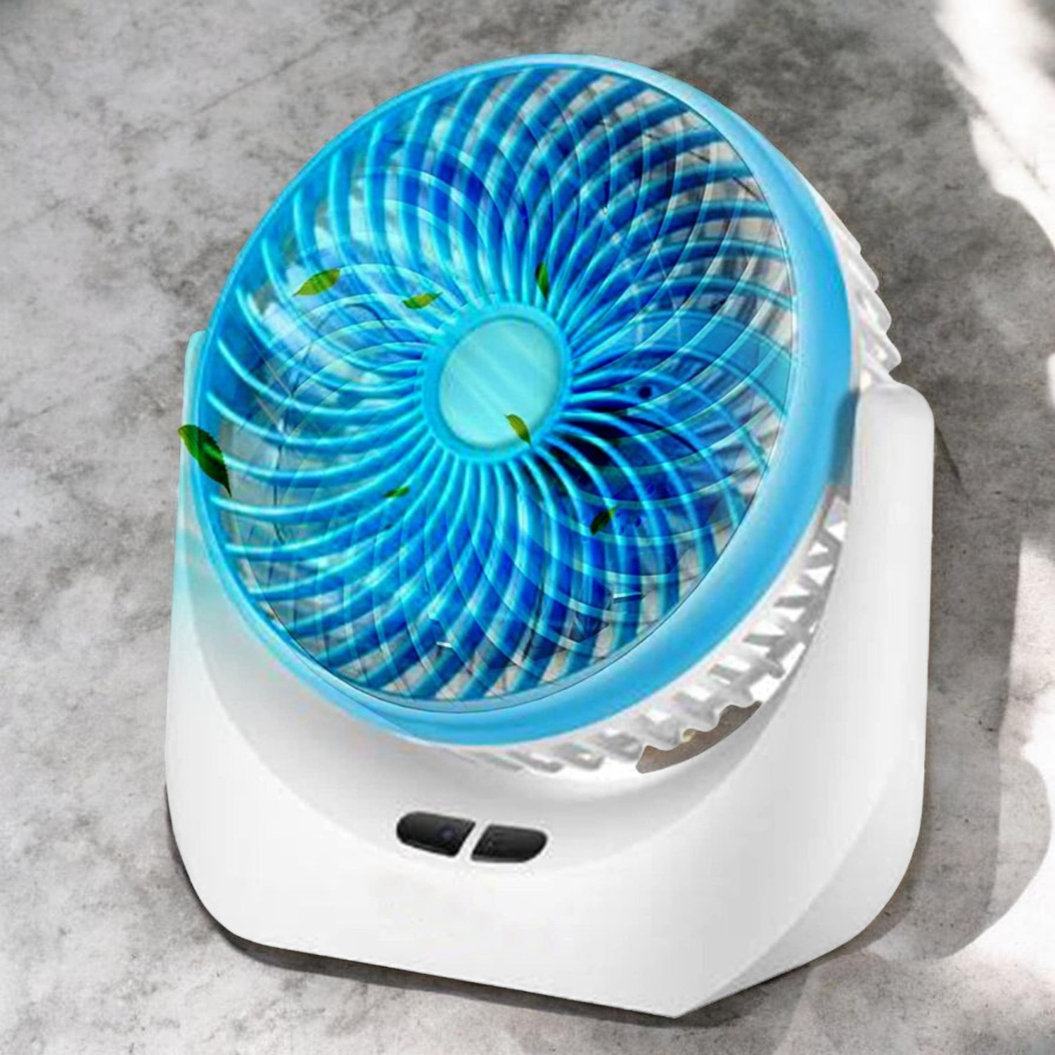 Image of Radhe High Speed Rechargeable Table Fan with LED Light For Office Desk, Home 254 Ultra High Speed 1400 mm Table Fan (5 Star | Multicolor | Pack of 1)