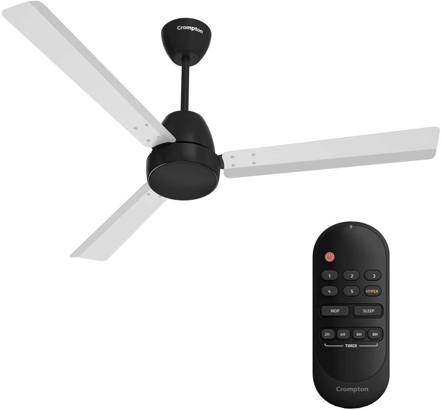 Image of Crompton SUREBREEZE 400 RPM HS Plus Super Hi - Speed 100% COPPER MOTOR LONGER LIFE 87 with 24 Months Warranty Energy Saving 1200 mm Ceiling Fan (5 Star | LUSTRE Brown SUPER HIGH SPEED 100% Copper MOTOR Longer Life 87 | Pack of 1)