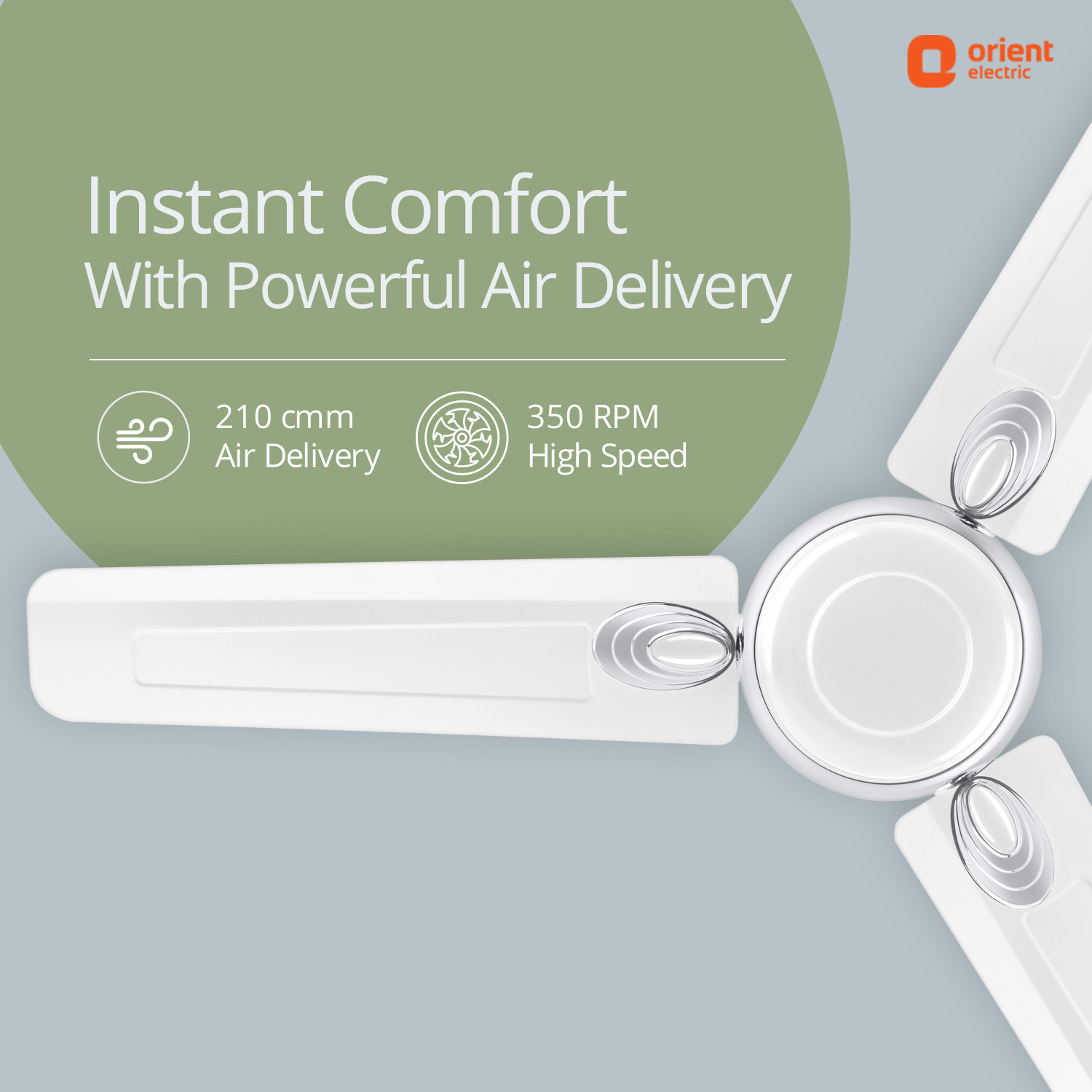 Image of Orient Electric Ujala Plus with 2 Year Warranty Energy Saving 1200 mm Ceiling Fan