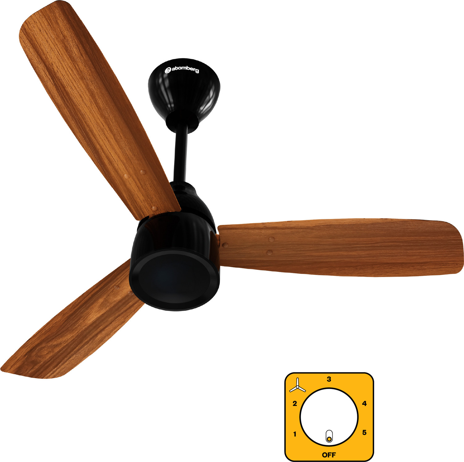Image of GATUSHOPS 19297 High Air Delivery 90 mm Ceiling Fan (1 Star | Multicolor | Pack of 1)