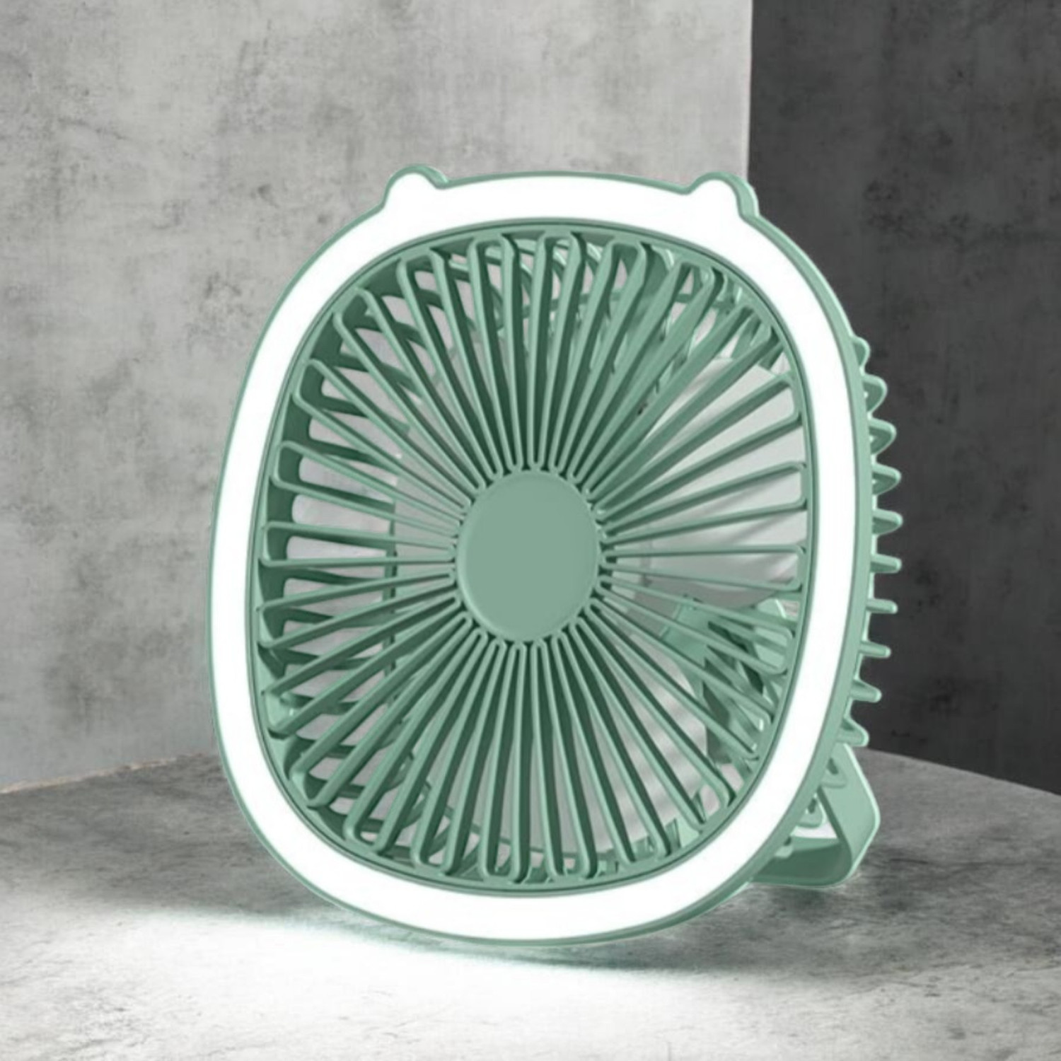 Image of DAKSHWAY High Speed Rechargeable Table Fan with LED Light For Office Desk, Home F3602 Ultra High Speed 1400 mm Table Fan (5 Star | Multicolor | Pack of 1)
