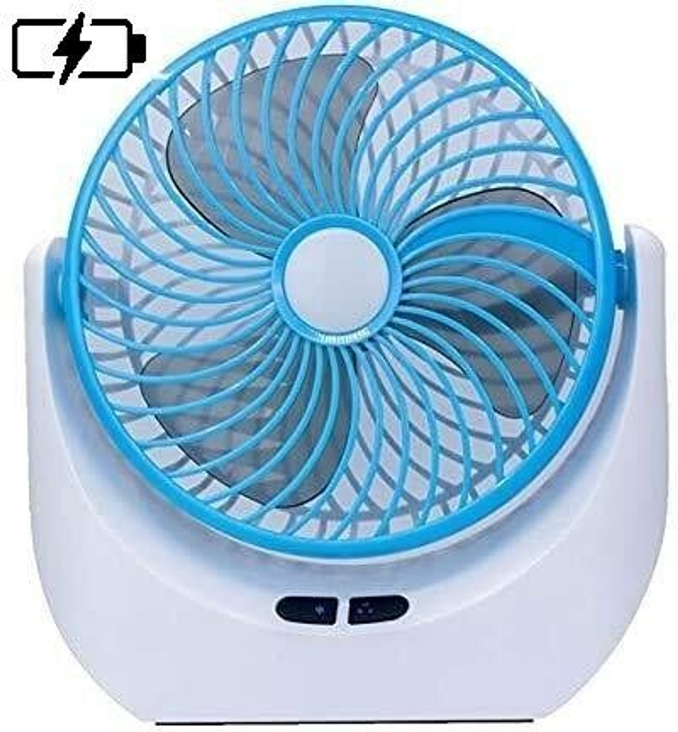 Image of Gatushop High Speed Rechargeable Table Fan with LED Light For Office Desk, Home F3611 Ultra High Speed 1400 mm Table Fan (5 Star | Multicolor | Pack of 1)