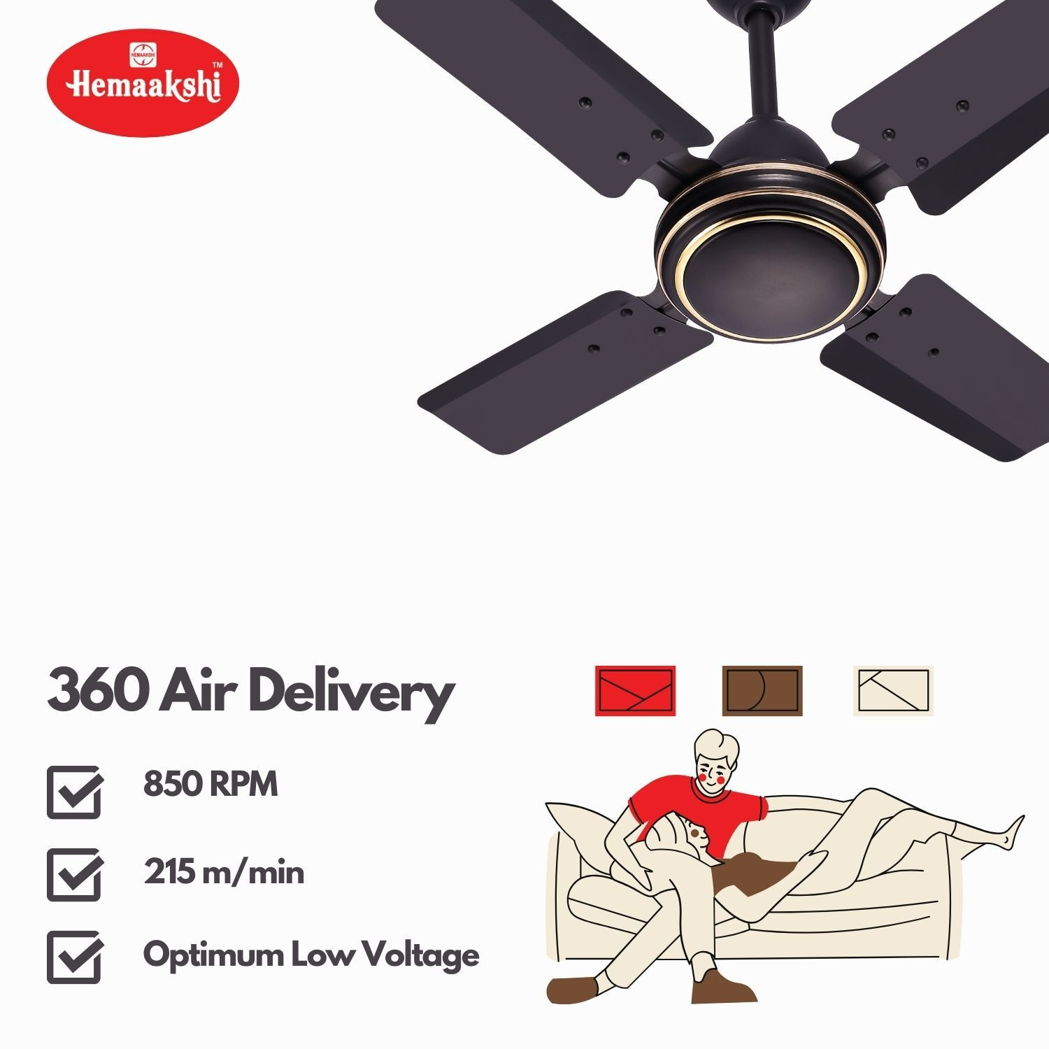 Image of HEMAAKSHI TB Fan 12 Inch-30 with 1 Year Warranty 300 mm Table Fan (Blue | Pack of 1)