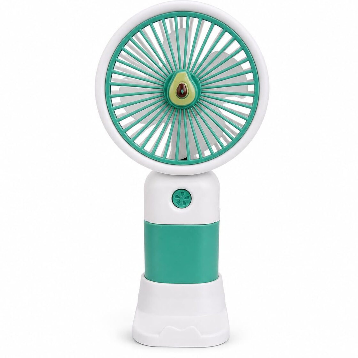 Image of yogi Foldable Rechargeable Table Fan Portable Fan with Adjustable Stand Mini Desk Fan Anti Dust, Anti Rust, High Air Delivery 3.5 mm Table Fan (4 Star | Green | Pack of 1)