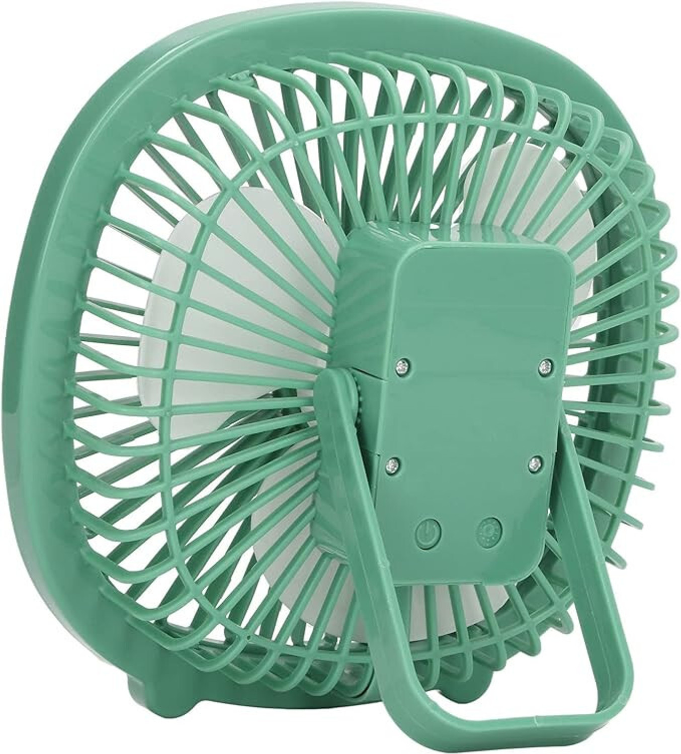 Image of DAKSHWAY High Speed Rechargeable Table Fan with LED Light For Office Desk, Home F3565 Ultra High Speed 1400 mm Table Fan (5 Star | Multicolor | Pack of 1)