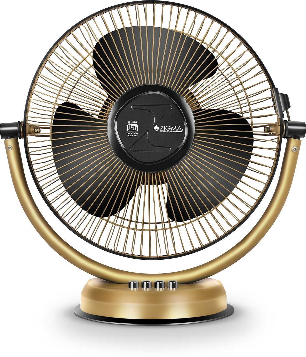 zigma TIKTIK Quiet Portable 300 mm Ultra High Speed 3 Blade Table Fan  (Beige, Pack of 1)