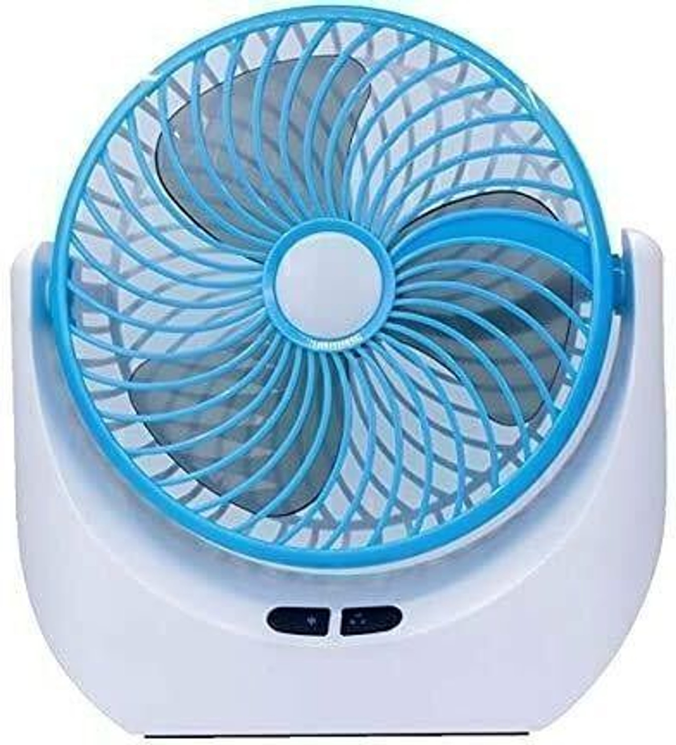 Image of LE'SIJA DECORATIONS Rechargeable Table fan 360with Adjustable USB Charging Battery Operated Ultra High Speed Table Fan (5 Star | multi | Pack of 1)