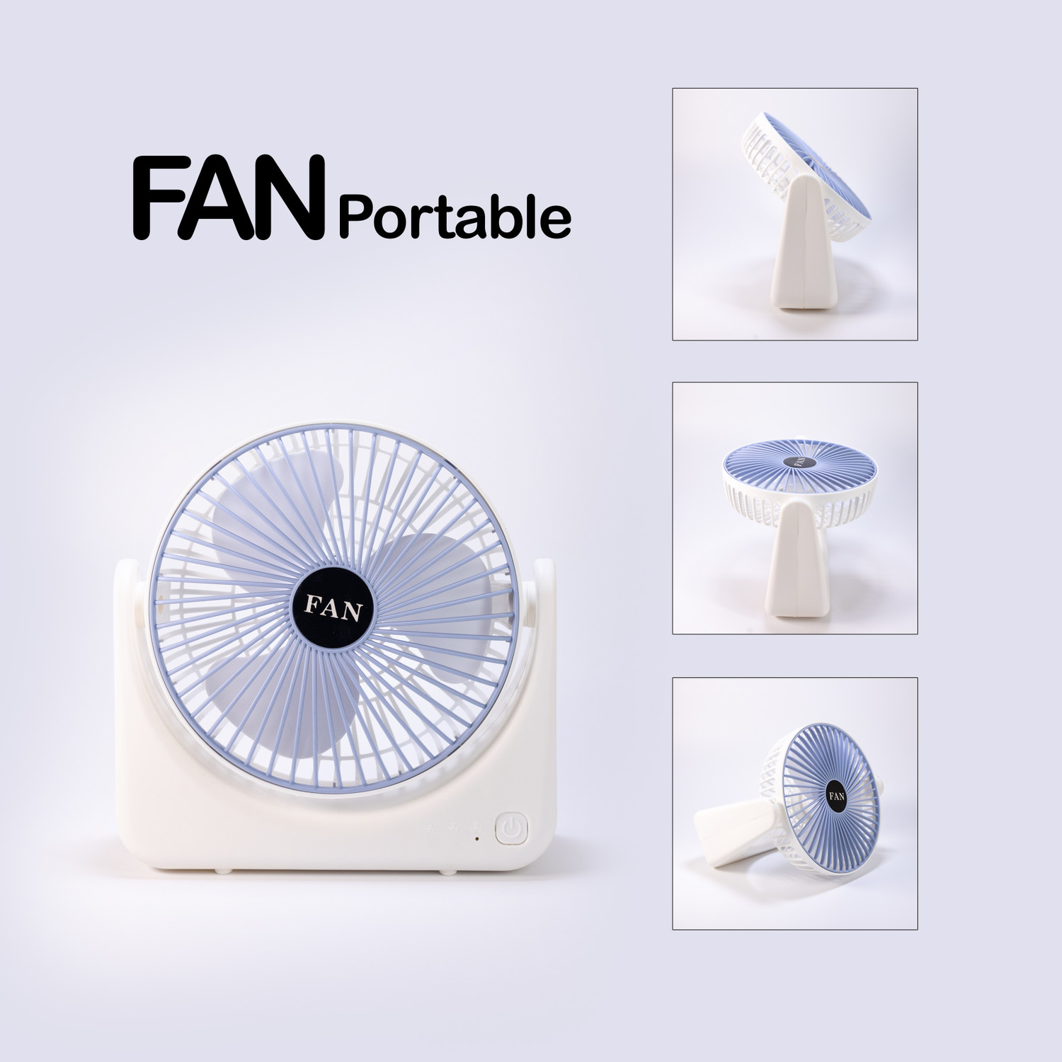 Image of LE'SIJA DECORATIONS Rechargeable Table fan 360with Adjustable USB Charging Battery Operated Ultra High Speed Table Fan (5 Star | multi | Pack of 1)