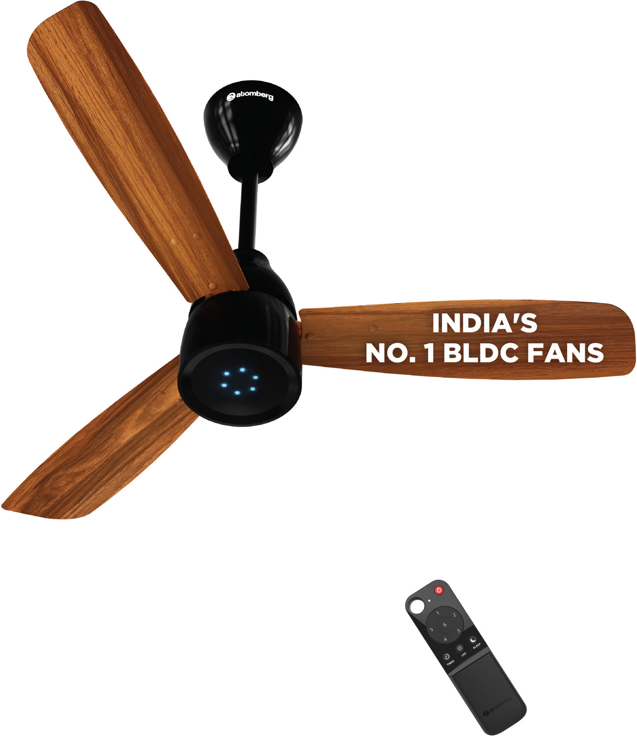 Image of GATUSHOPS 19297 High Air Delivery 90 mm Ceiling Fan (1 Star | Multicolor | Pack of 1)