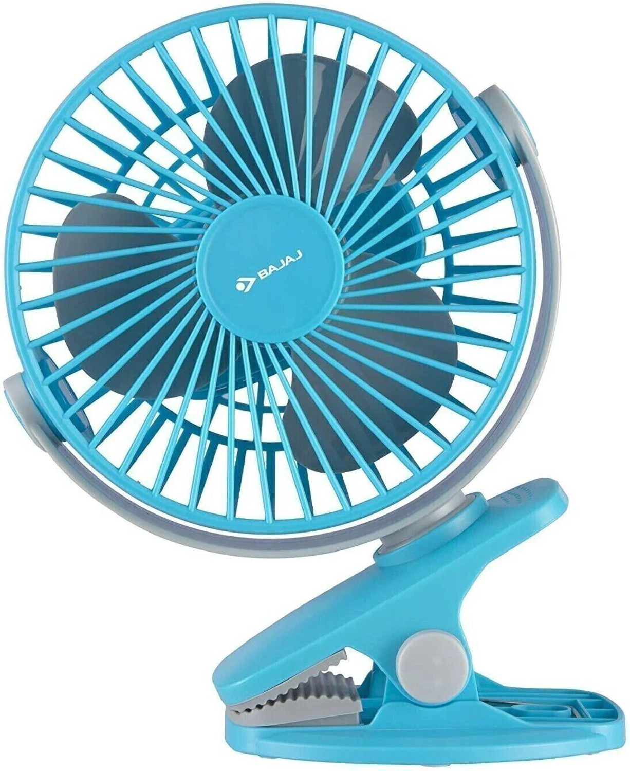 BAJAJ Pygmy Mini 110 MM Sweep 3 Blade Table Fan (USB Charging)-Cerulea