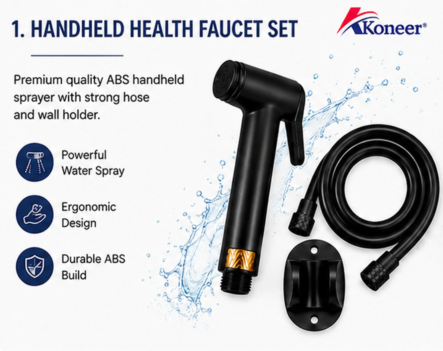 Image of Toshi Wc allen key advance bush black Bib Tap Faucet (Wall Mount Installation Type)