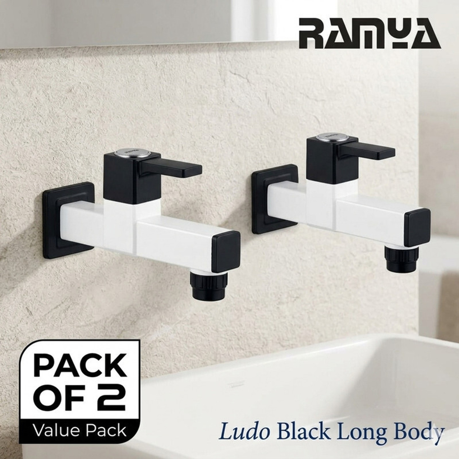 Image of Toshi Wc allen key advance bush black Bib Tap Faucet (Wall Mount Installation Type)
