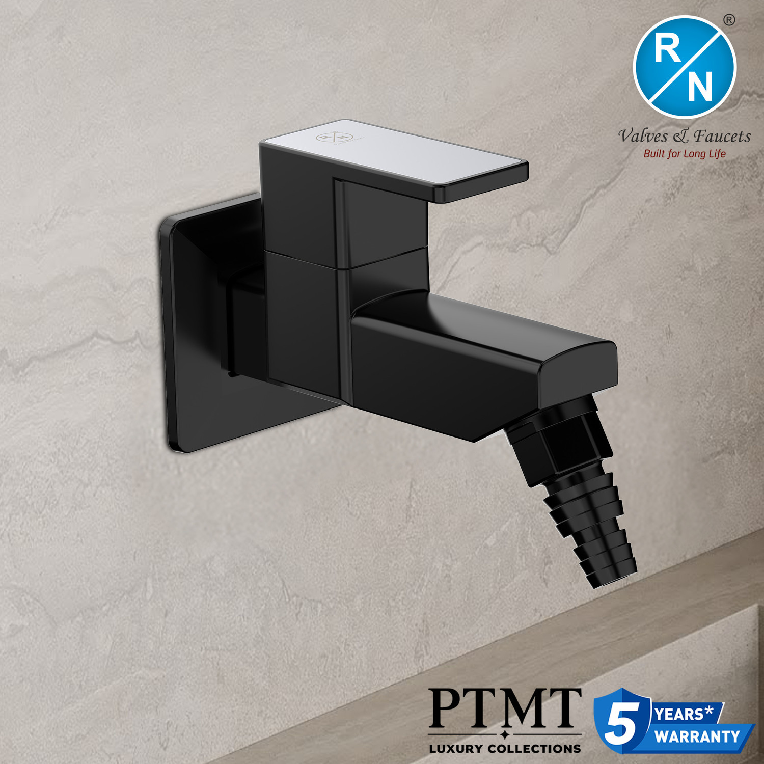 Image of Toshi Wc allen key advance bush black Bib Tap Faucet (Wall Mount Installation Type)