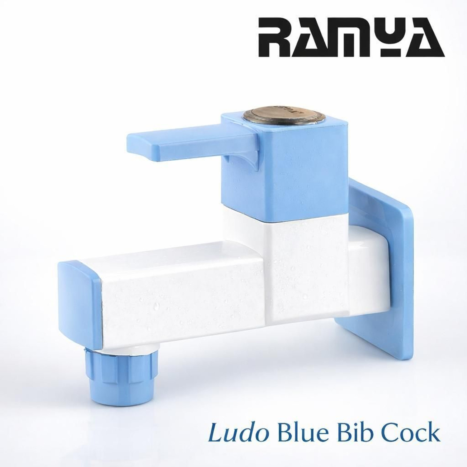Image of Prayag PTMT T-Handle Bib Cock 15mm Wall Mount - White, Leakproof Rust-Free Tap Faucet Bib Tap Faucet (Wall Mount Installation Type)