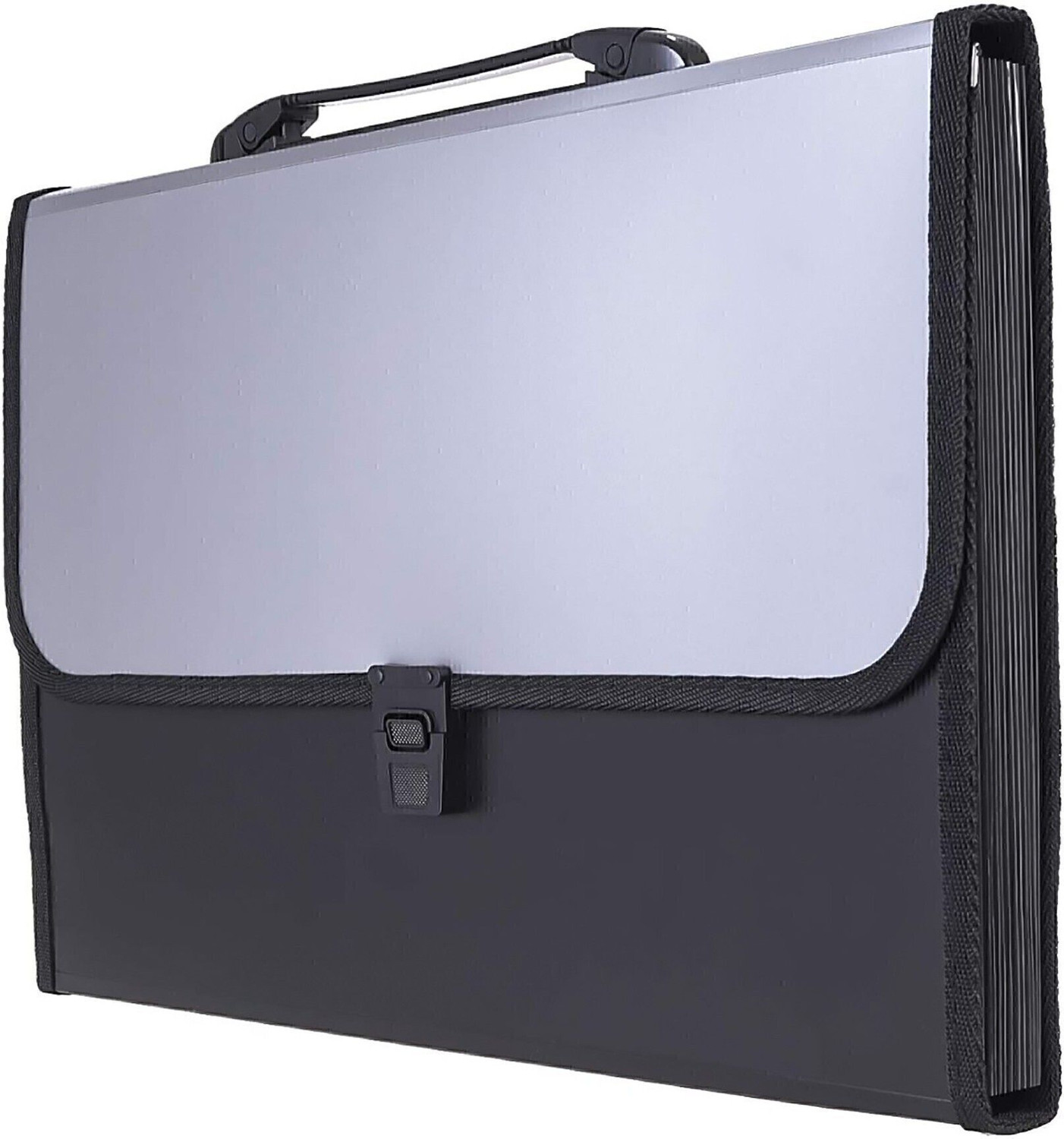 NIVIZEN Expanding Plastic File Folder 13 Pockets for Documents, Certificates, Letter A4 Size File Organizer with Carry Handle