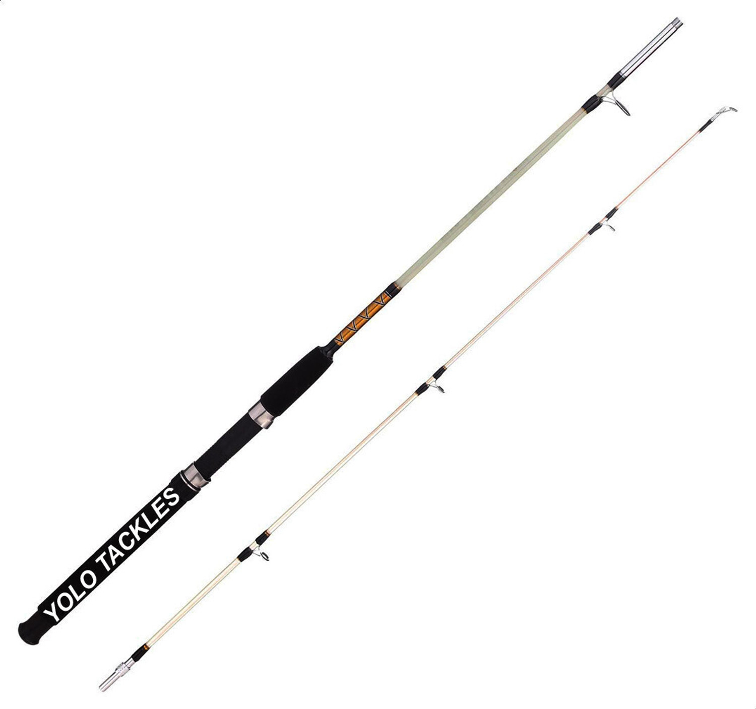 Image of Abirs Fishing , 2Pc part Spinning and Casting with EVA Grip-Casting-5 FT HZZMKQB18-IN DAIWA Black Fishing Rod (165 cm, 0.125 kg, Black)