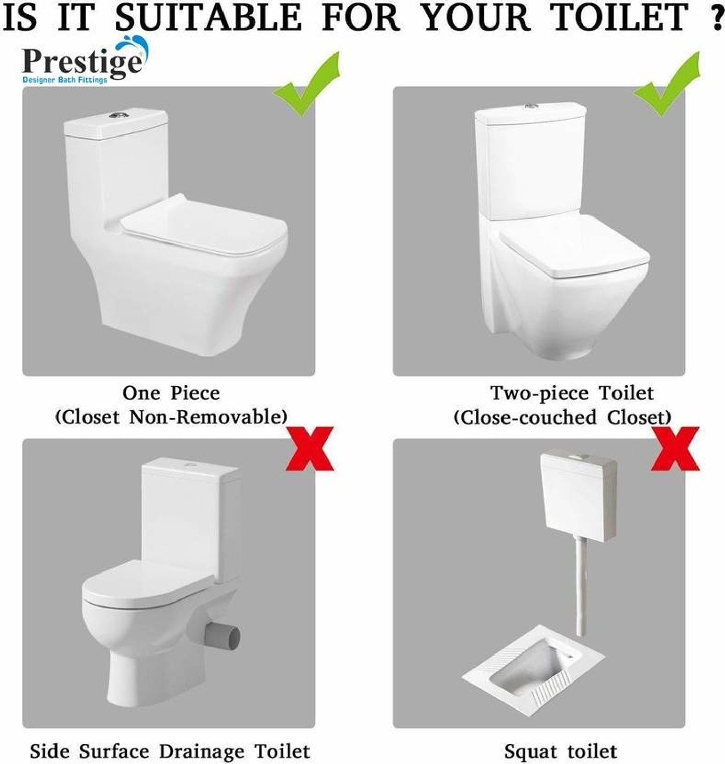 Image of Prestige Adjustable Fill Valve 7 Inch to 10 Inch /Ball Cock /Toilet Water Tank Flush Tank Lever