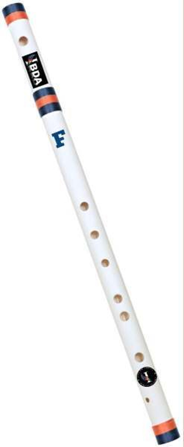 Image of Radhe Flutes C Natural Right Hand With Velvet Cover PVC Black & Yellow PVC Flute (53 cm)