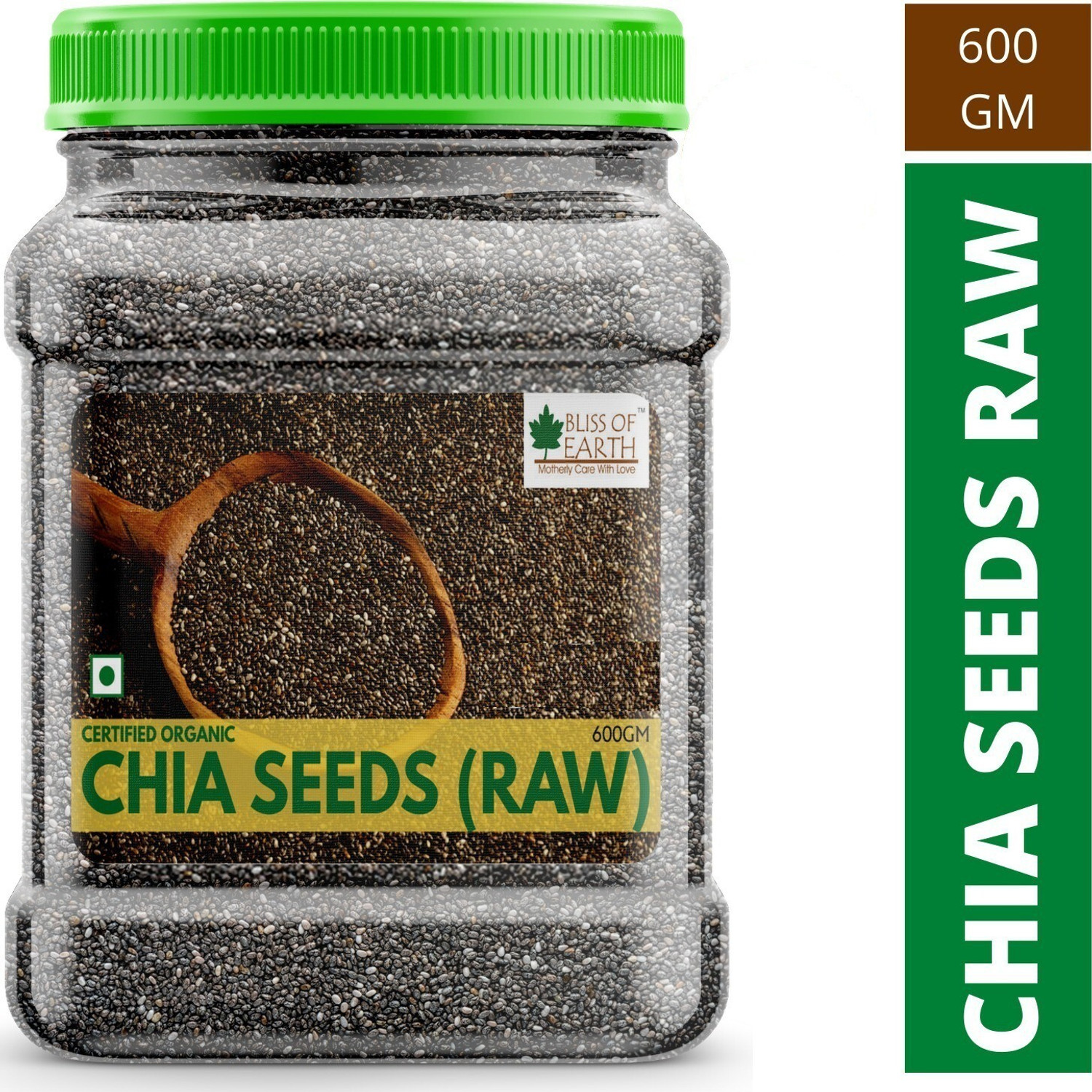 Bliss of Earth 600GM Certified Organic Chia Seeds Weight Loss, Raw Super Food  (600 g)