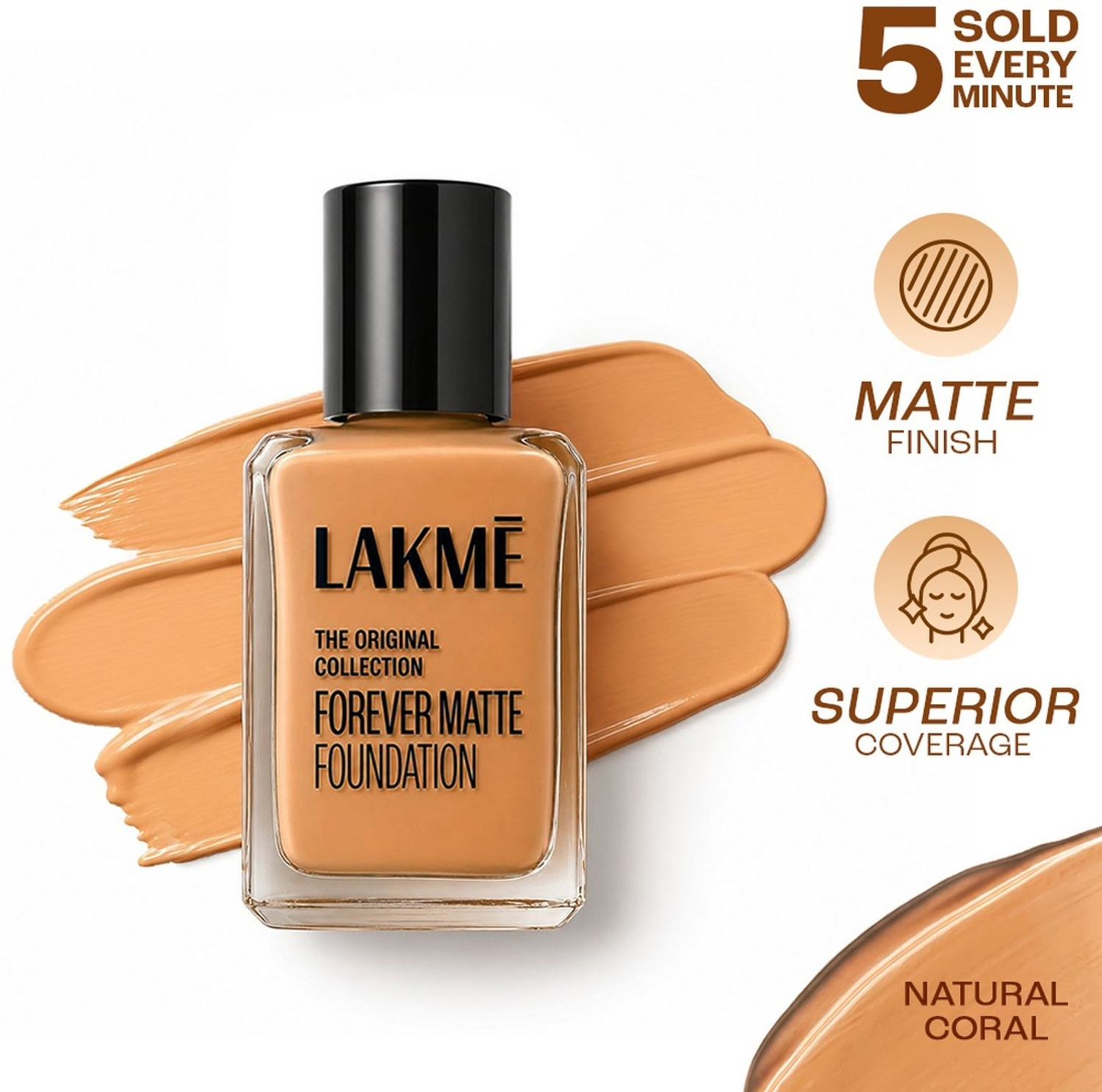 Lakmé Perfect Liquid Foundation – Long‑Wear, Natural Finish