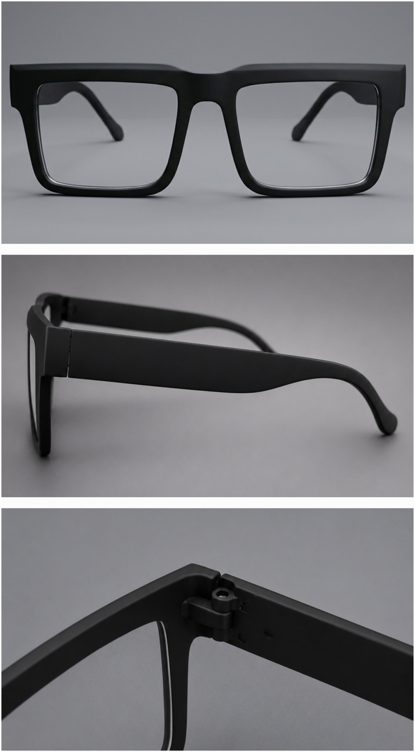 Image of AURELIN Full Rim Square Anti Glare & Blue Cut Computer Glass For Men & Women (140 mm)
