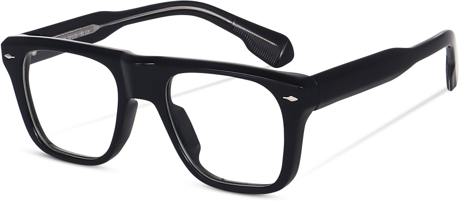 Image of AURELIN Full Rim Square Anti Glare & Blue Cut Computer Glass For Men & Women (140 mm)