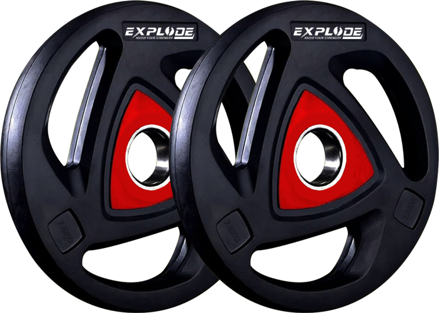 Image of BELLATRIX X 20 Kg (10KGX2)PVC Weight Plate (Best Quality for Home Usage) Black Weight Black Weight Plate (20 kg)