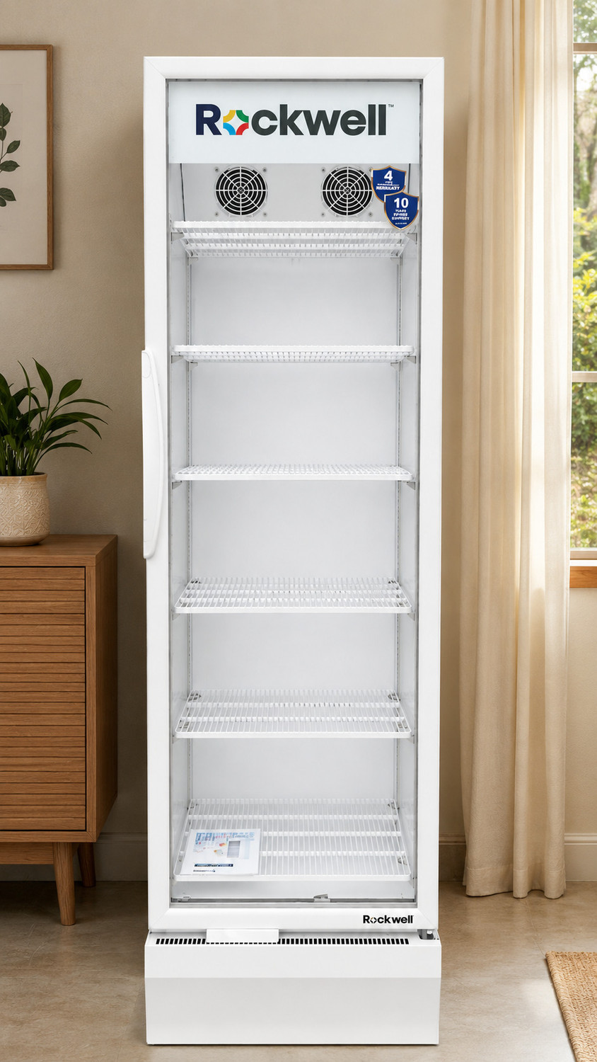 Image of Rockwell 300 L Single Door Upright Freezer (White, RVC300B, 5 Star)