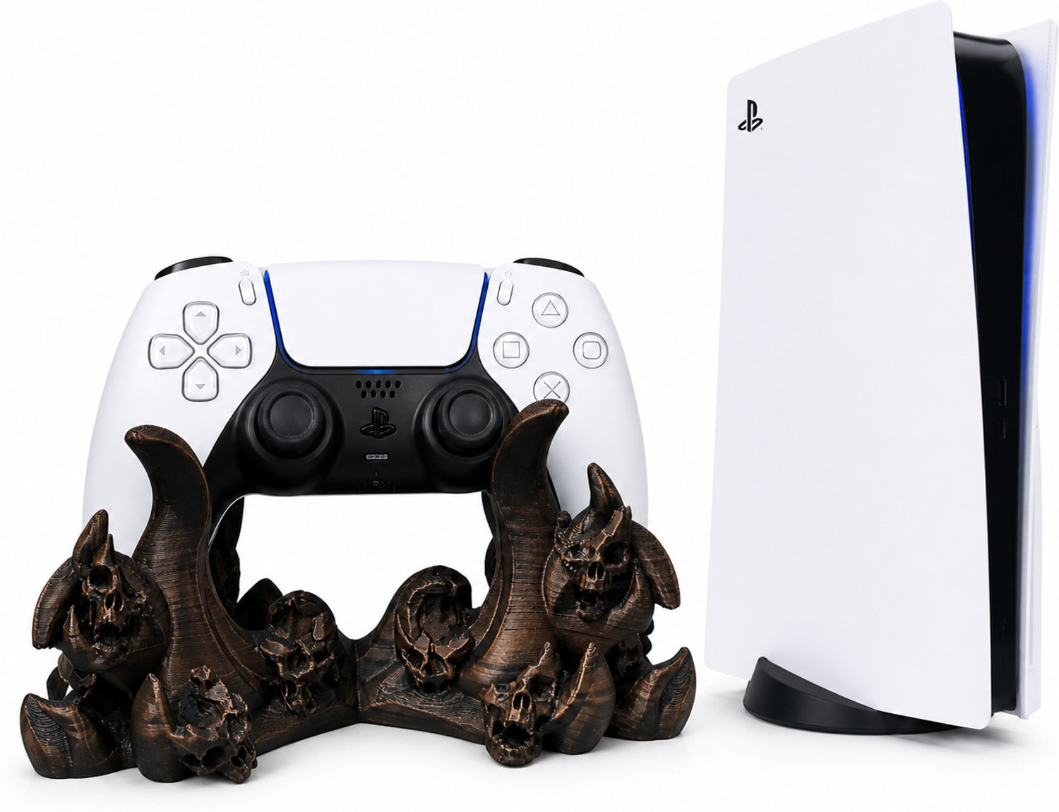 Image of Manifestation Oni mask controller stand Gaming Accessory Kit (Multicolor, For PS2, PS3, PS5, Xbox 360, Xbox One, Xbox One S, Xbox One X, Xbox Series S, Xbox Series X, iOS)