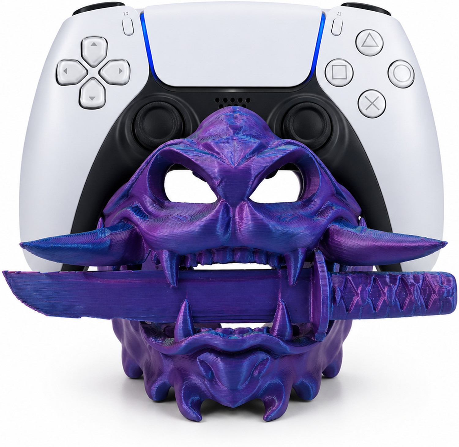 Image of Manifestation Oni mask controller stand Gaming Accessory Kit (Multicolor, For PS2, PS3, PS5, Xbox 360, Xbox One, Xbox One S, Xbox One X, Xbox Series S, Xbox Series X, iOS)