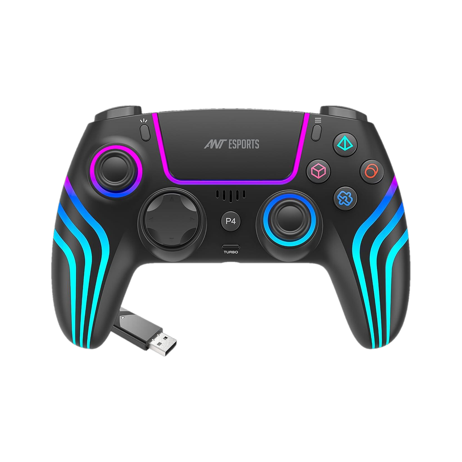 Ant Esports GP400 BT / Wireless - RGB Gamepad for PC / PS4 / Switch / Andriod Mobile / IOS Gamepad